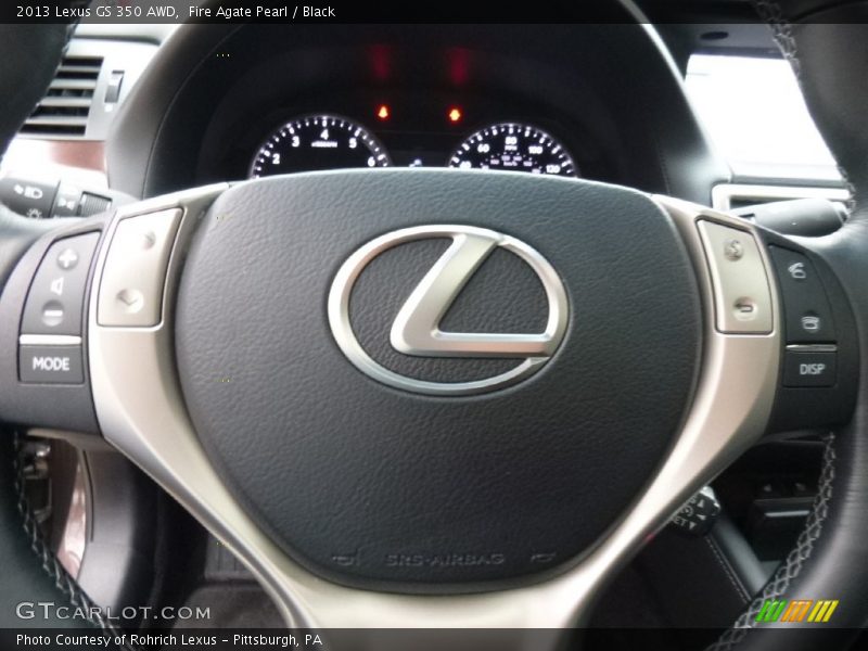 Fire Agate Pearl / Black 2013 Lexus GS 350 AWD
