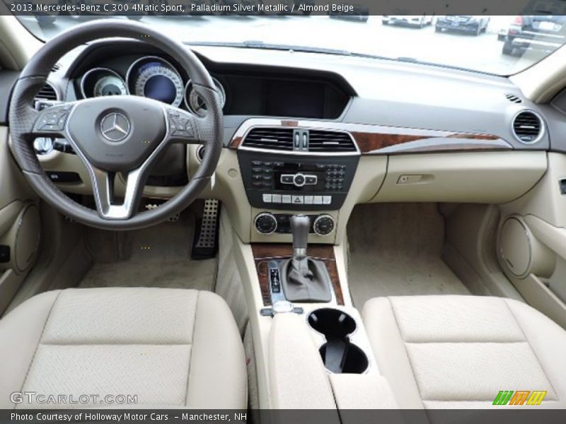 Palladium Silver Metallic / Almond Beige 2013 Mercedes-Benz C 300 4Matic Sport