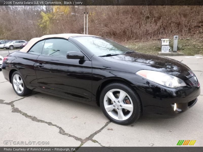 Black / Ivory 2006 Toyota Solara SLE V6 Convertible