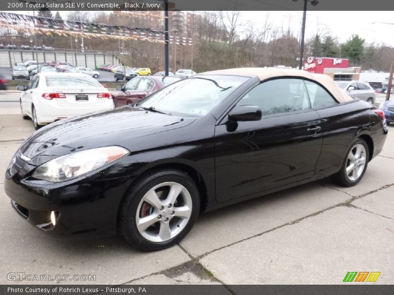 Black / Ivory 2006 Toyota Solara SLE V6 Convertible