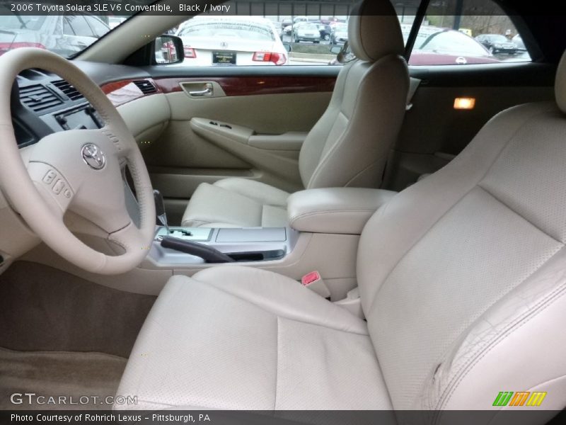 Black / Ivory 2006 Toyota Solara SLE V6 Convertible
