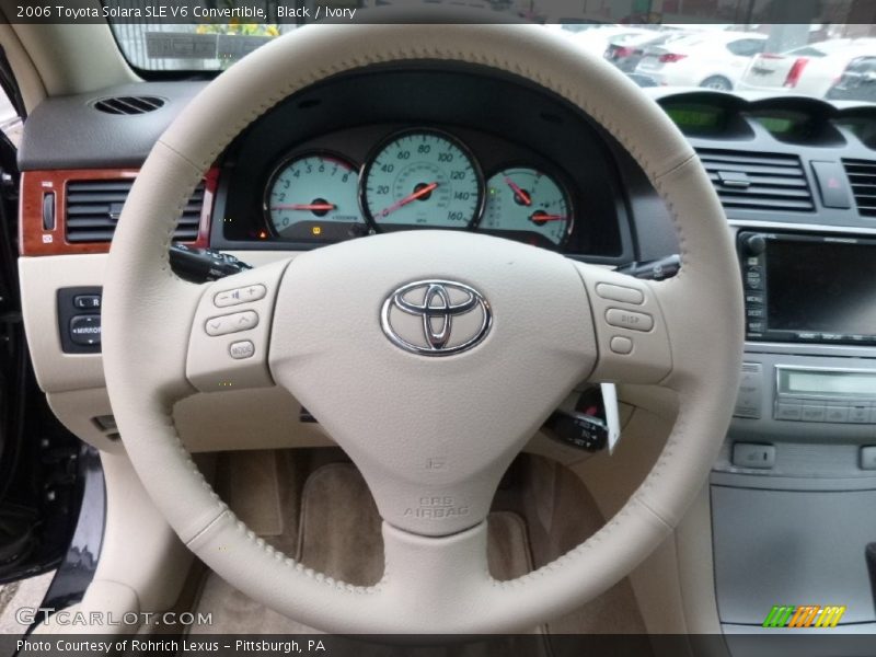 Black / Ivory 2006 Toyota Solara SLE V6 Convertible