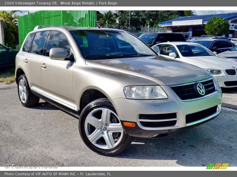 Wheat Beige Metallic / Pure Beige 2004 Volkswagen Touareg V8