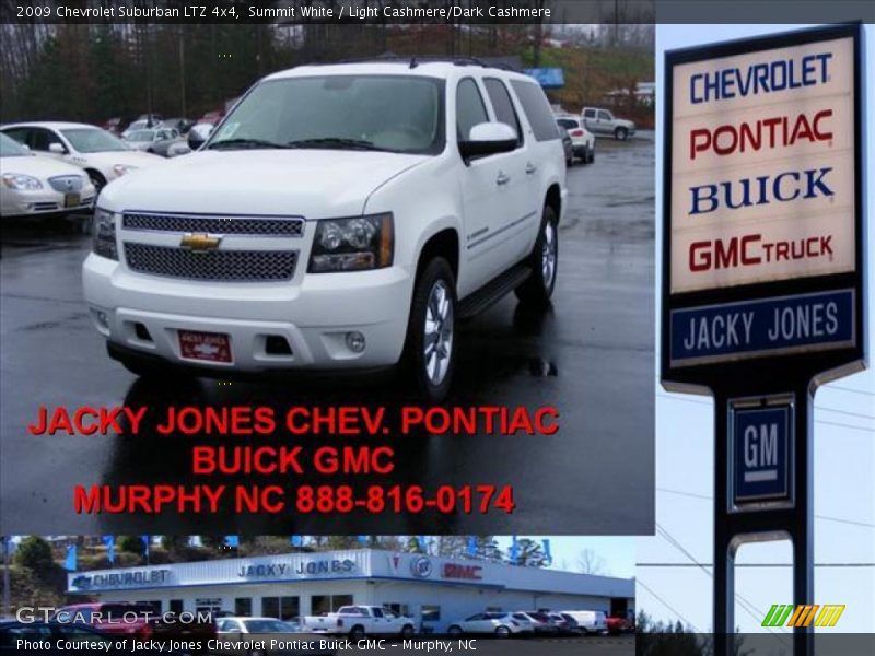 Summit White / Light Cashmere/Dark Cashmere 2009 Chevrolet Suburban LTZ 4x4
