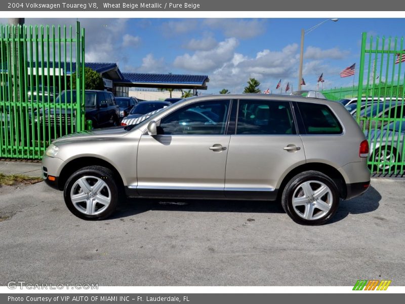 Wheat Beige Metallic / Pure Beige 2004 Volkswagen Touareg V8