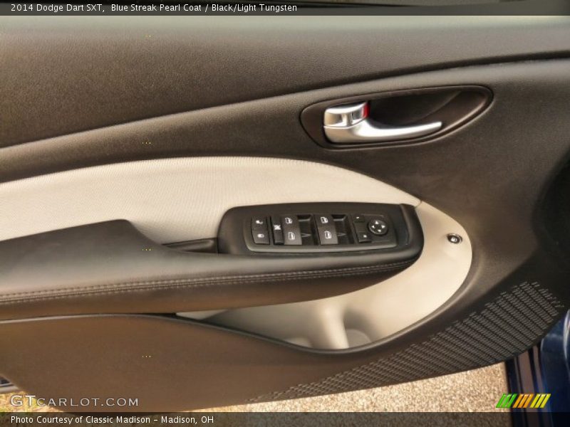 Blue Streak Pearl Coat / Black/Light Tungsten 2014 Dodge Dart SXT