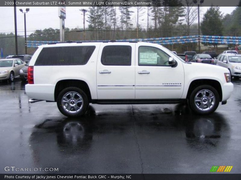 Summit White / Light Cashmere/Dark Cashmere 2009 Chevrolet Suburban LTZ 4x4