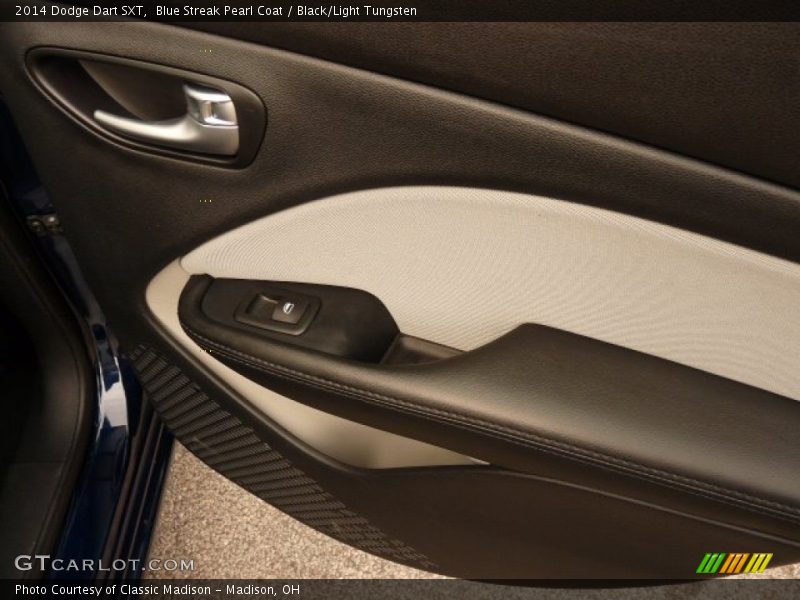 Blue Streak Pearl Coat / Black/Light Tungsten 2014 Dodge Dart SXT