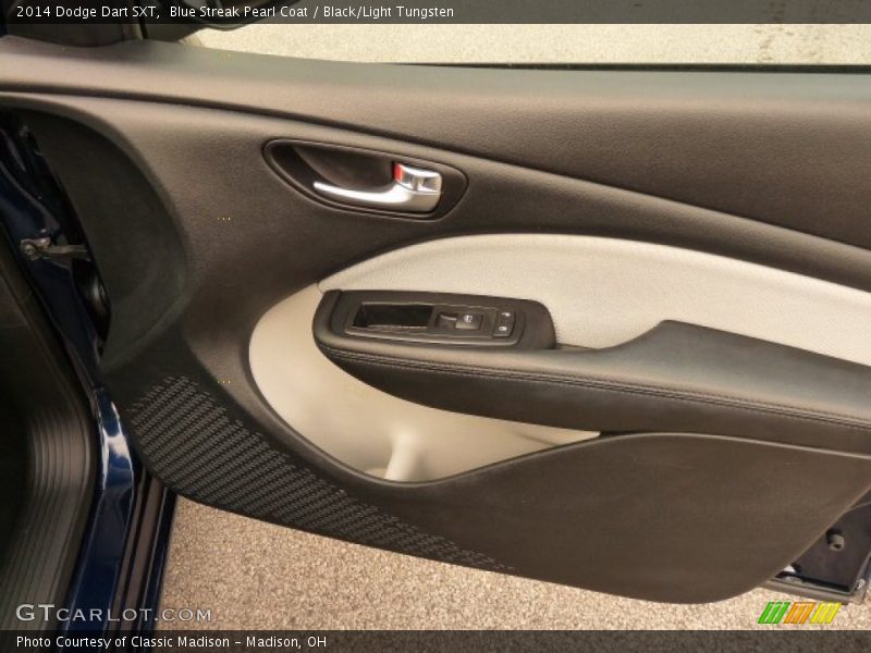 Blue Streak Pearl Coat / Black/Light Tungsten 2014 Dodge Dart SXT