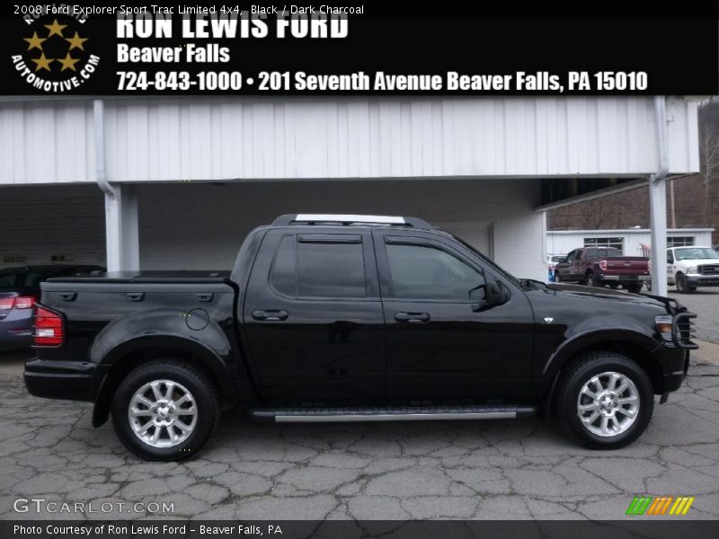Black / Dark Charcoal 2008 Ford Explorer Sport Trac Limited 4x4