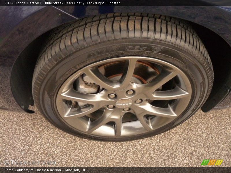Blue Streak Pearl Coat / Black/Light Tungsten 2014 Dodge Dart SXT