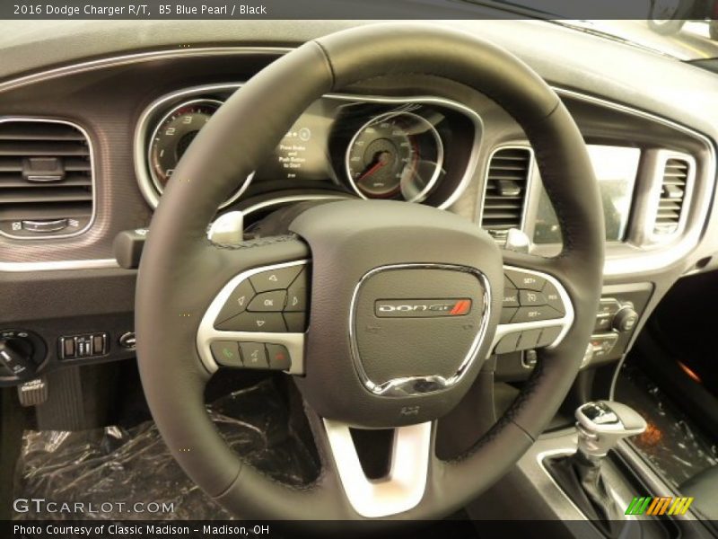 B5 Blue Pearl / Black 2016 Dodge Charger R/T