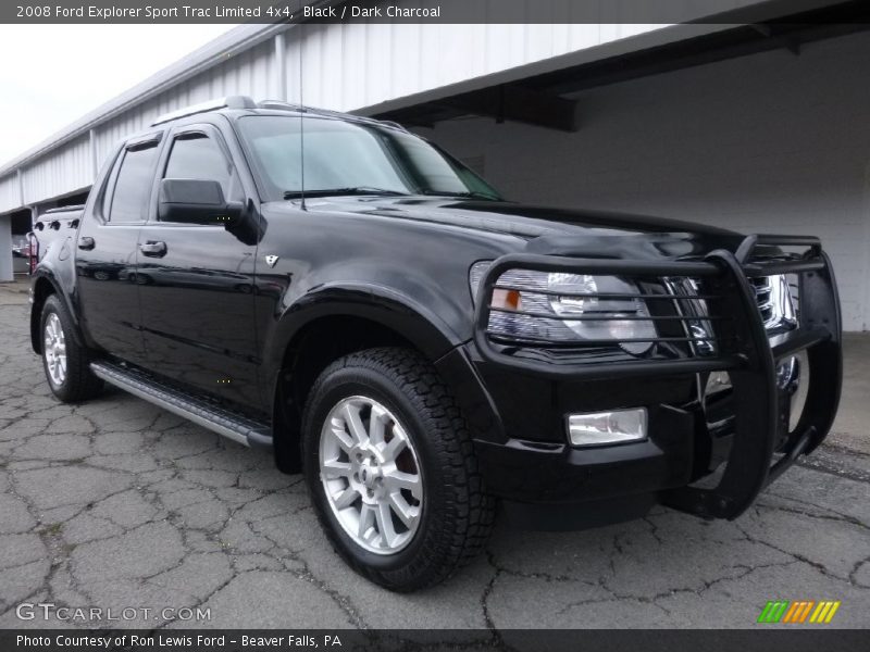 Black / Dark Charcoal 2008 Ford Explorer Sport Trac Limited 4x4