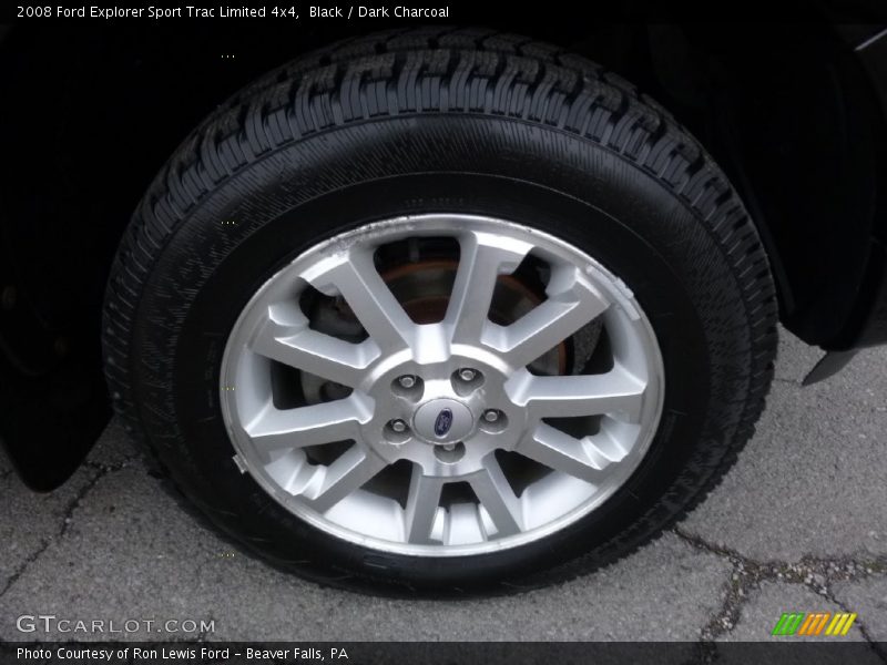 Black / Dark Charcoal 2008 Ford Explorer Sport Trac Limited 4x4