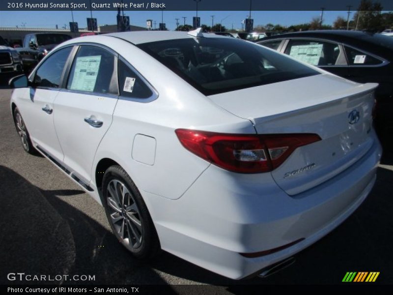 Quartz White Pearl / Black 2016 Hyundai Sonata Sport