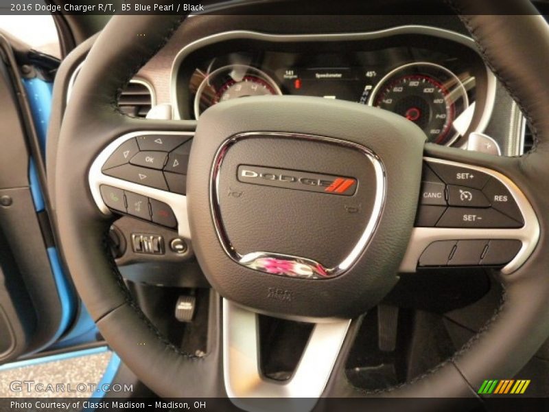 B5 Blue Pearl / Black 2016 Dodge Charger R/T