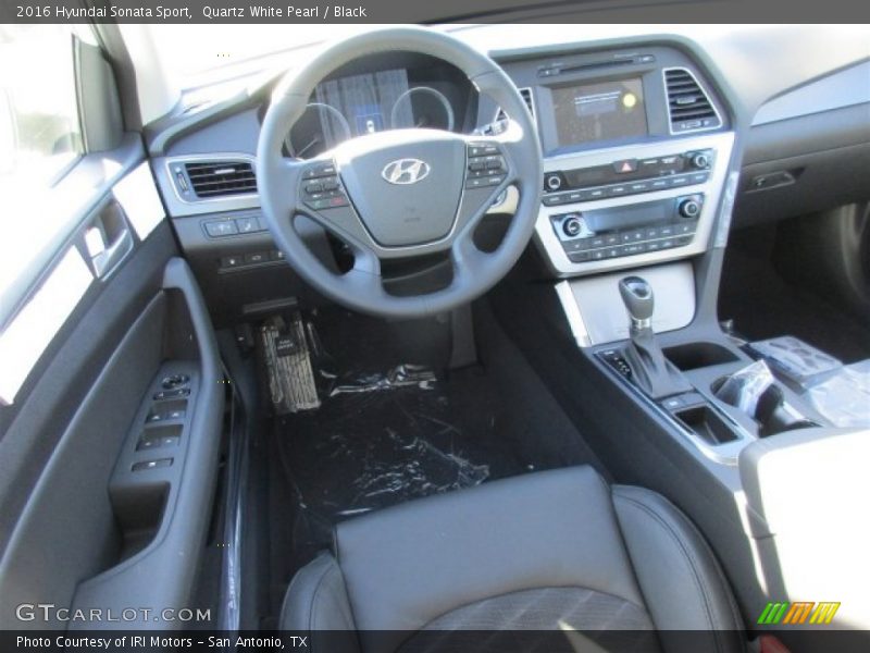 Quartz White Pearl / Black 2016 Hyundai Sonata Sport