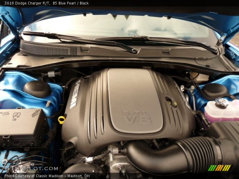 B5 Blue Pearl / Black 2016 Dodge Charger R/T
