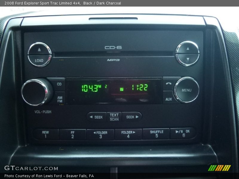 Black / Dark Charcoal 2008 Ford Explorer Sport Trac Limited 4x4