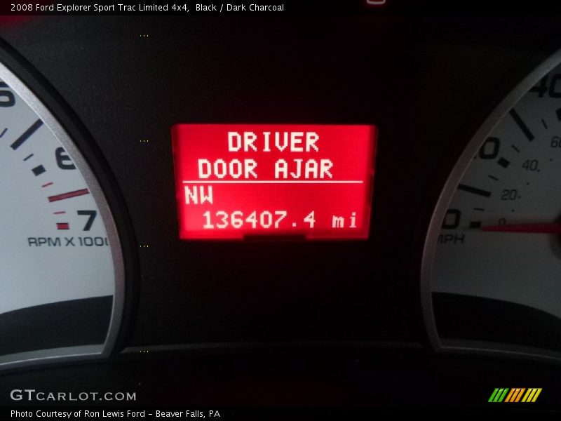 Black / Dark Charcoal 2008 Ford Explorer Sport Trac Limited 4x4