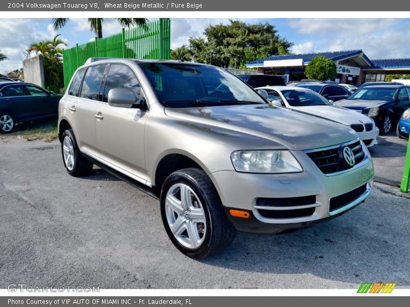 Wheat Beige Metallic / Pure Beige 2004 Volkswagen Touareg V8