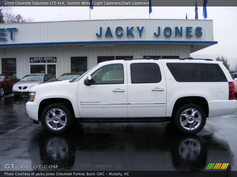 Summit White / Light Cashmere/Dark Cashmere 2009 Chevrolet Suburban LTZ 4x4