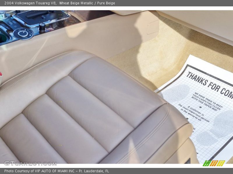 Wheat Beige Metallic / Pure Beige 2004 Volkswagen Touareg V8