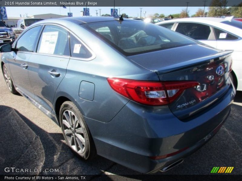 Nouveau Blue / Beige 2016 Hyundai Sonata Limited