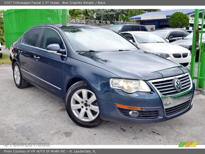 Blue Graphite Metallic / Black 2007 Volkswagen Passat 2.0T Sedan