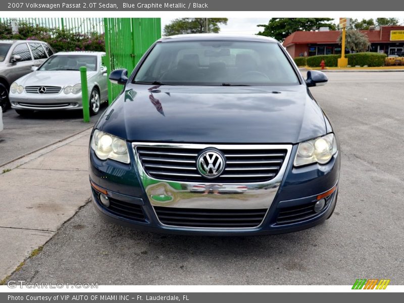 Blue Graphite Metallic / Black 2007 Volkswagen Passat 2.0T Sedan