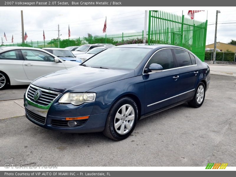 Blue Graphite Metallic / Black 2007 Volkswagen Passat 2.0T Sedan