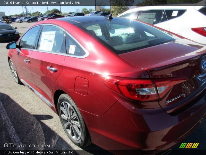 Venetian Red / Beige 2016 Hyundai Sonata Limited