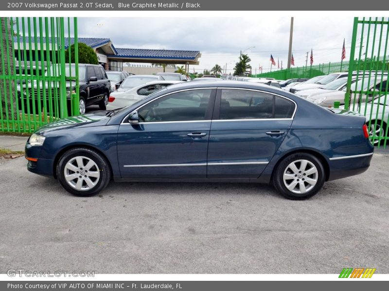 Blue Graphite Metallic / Black 2007 Volkswagen Passat 2.0T Sedan