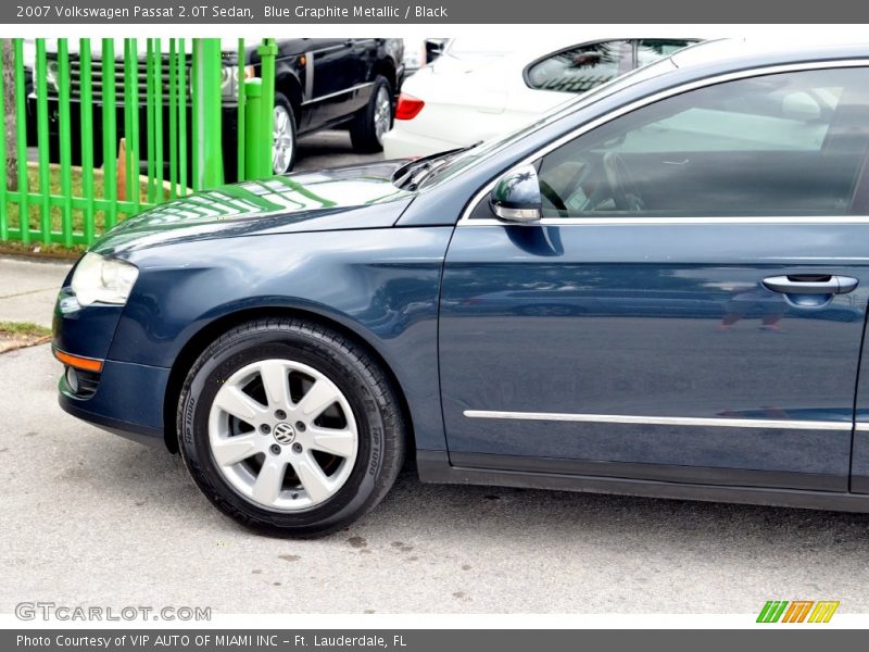 Blue Graphite Metallic / Black 2007 Volkswagen Passat 2.0T Sedan
