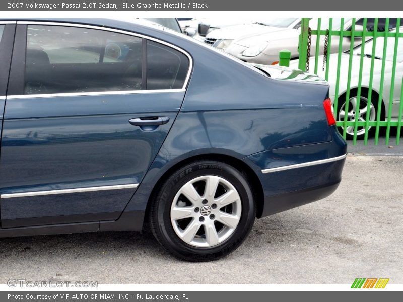 Blue Graphite Metallic / Black 2007 Volkswagen Passat 2.0T Sedan