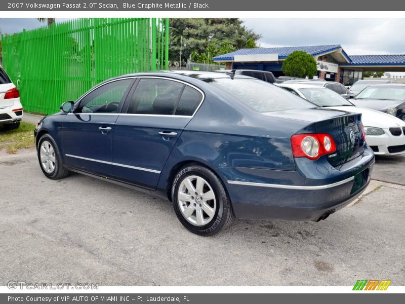 Blue Graphite Metallic / Black 2007 Volkswagen Passat 2.0T Sedan