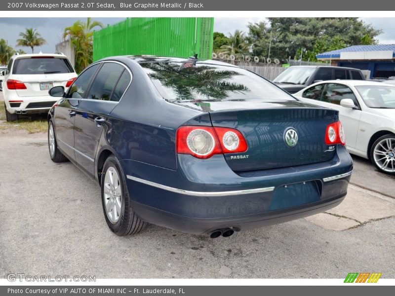 Blue Graphite Metallic / Black 2007 Volkswagen Passat 2.0T Sedan