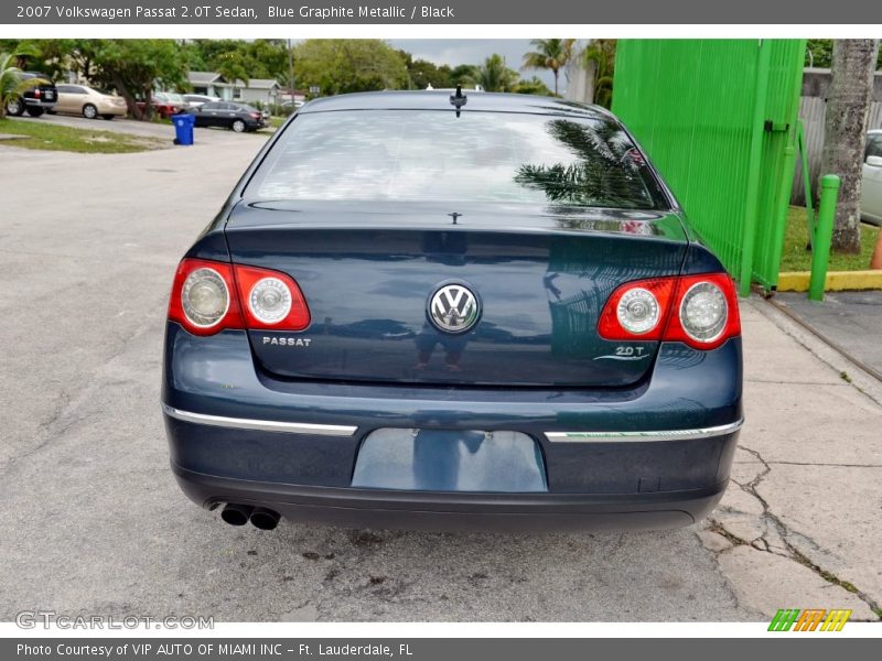 Blue Graphite Metallic / Black 2007 Volkswagen Passat 2.0T Sedan