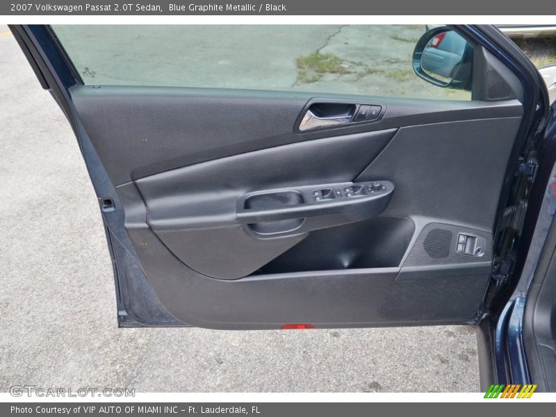 Blue Graphite Metallic / Black 2007 Volkswagen Passat 2.0T Sedan