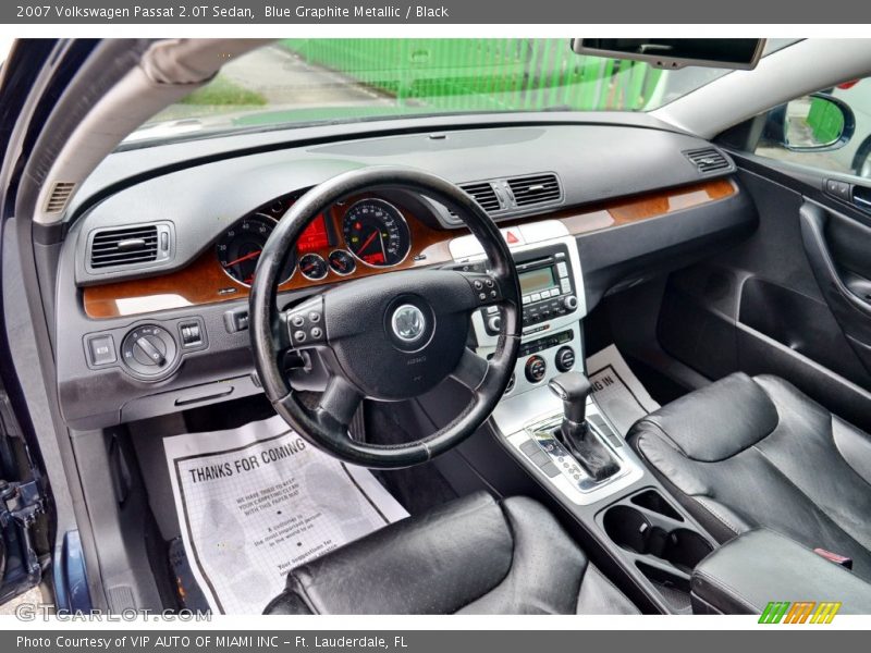 Blue Graphite Metallic / Black 2007 Volkswagen Passat 2.0T Sedan