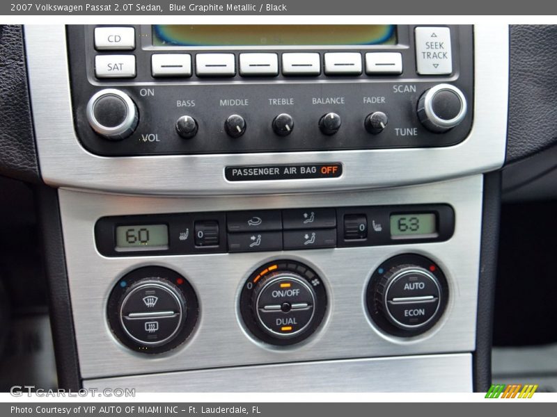 Blue Graphite Metallic / Black 2007 Volkswagen Passat 2.0T Sedan