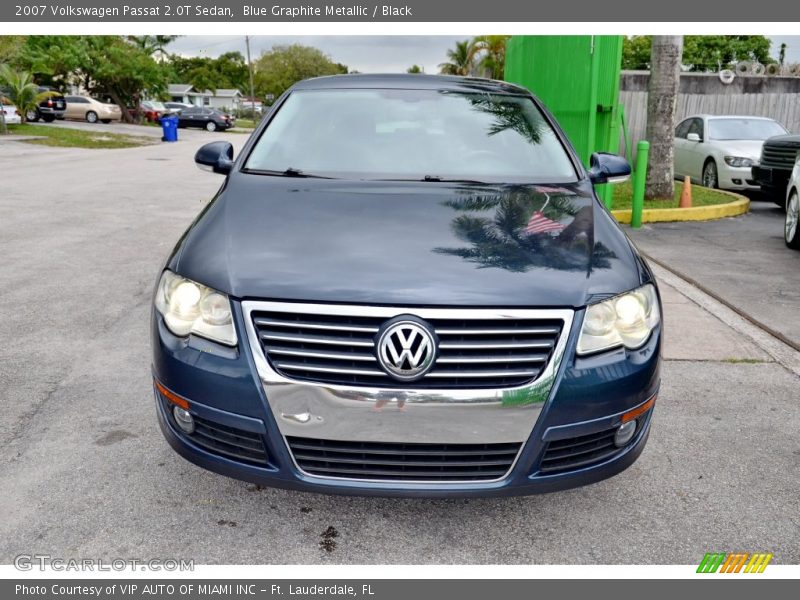 Blue Graphite Metallic / Black 2007 Volkswagen Passat 2.0T Sedan