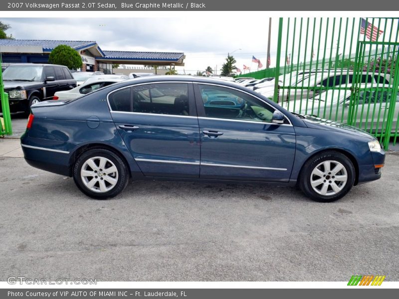 Blue Graphite Metallic / Black 2007 Volkswagen Passat 2.0T Sedan