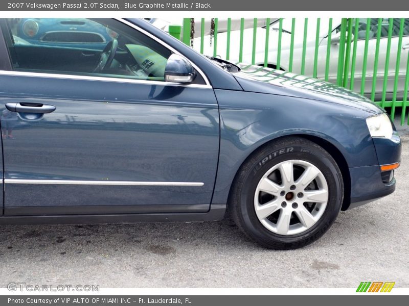 Blue Graphite Metallic / Black 2007 Volkswagen Passat 2.0T Sedan