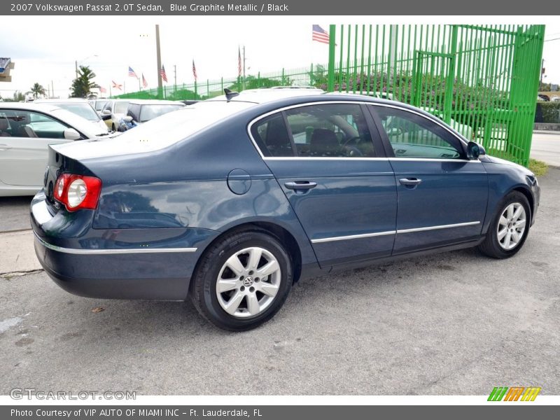 Blue Graphite Metallic / Black 2007 Volkswagen Passat 2.0T Sedan
