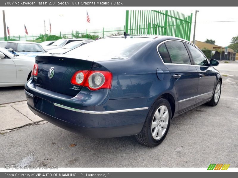 Blue Graphite Metallic / Black 2007 Volkswagen Passat 2.0T Sedan