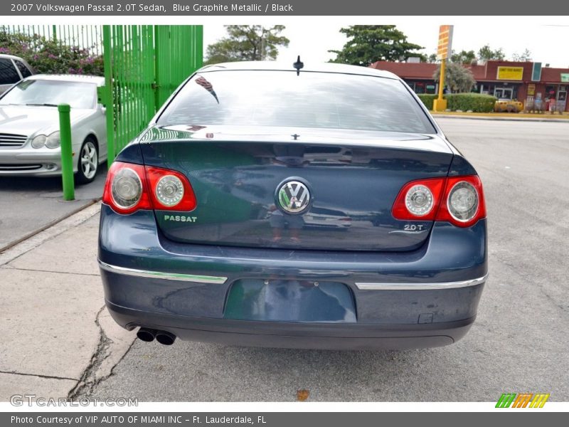 Blue Graphite Metallic / Black 2007 Volkswagen Passat 2.0T Sedan