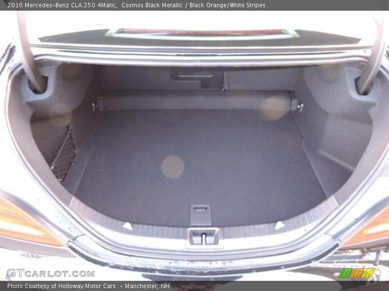 Cosmos Black Metallic / Black Orange/White Stripes 2016 Mercedes-Benz CLA 250 4Matic