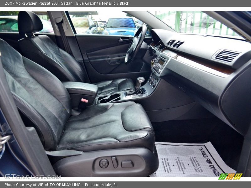 Blue Graphite Metallic / Black 2007 Volkswagen Passat 2.0T Sedan