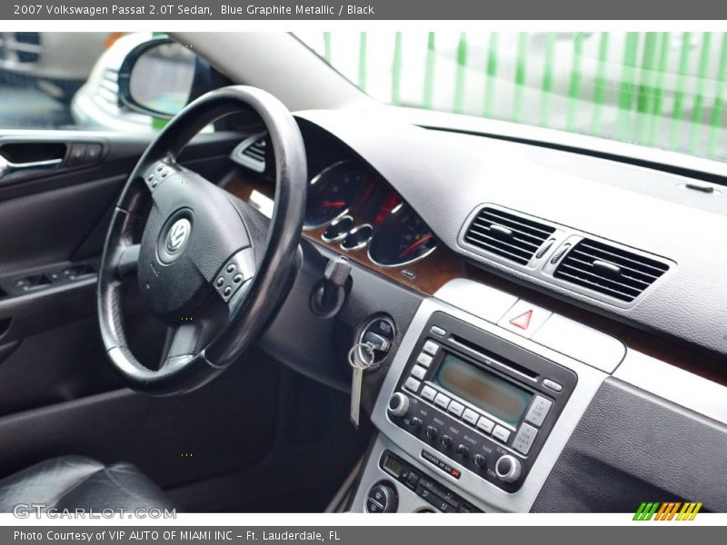 Blue Graphite Metallic / Black 2007 Volkswagen Passat 2.0T Sedan